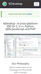 Mobile Screenshot of kdevelop.org