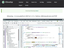 Tablet Screenshot of kdevelop.org